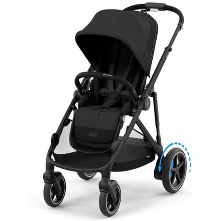 Cybex e-Gazelle S - Kinderwagen - Moon Black - Black Frame
