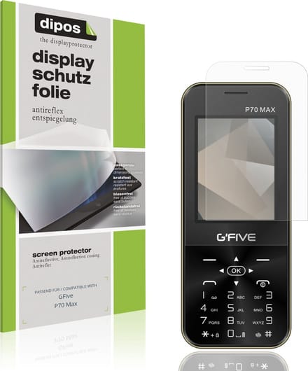 dipos – 4x Matte Beschermfolie geschikt voor GFive P70 Max | Krasbestendige & antireflecterende Screenprotector Ultra-Thin