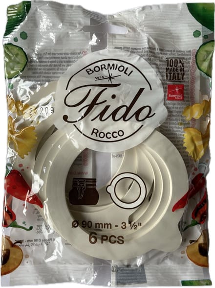 Bormioli Rocco Rubber voor Fido weckpot - Ø 9 cm - Set-6