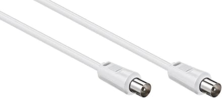IEC (m) - IEC (m) coaxkabel / recht - wit - 5 meter