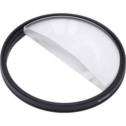77mm Half Filter Optisch Glas Aluminiumlegering Half Vervorming Speciaal Effect Camera Lensfilter voor white