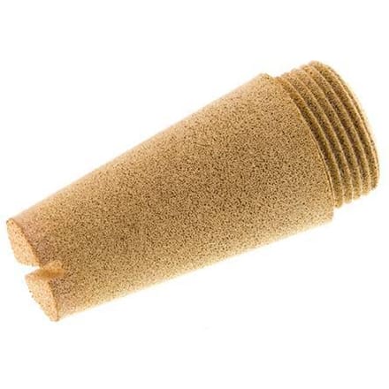 G3/4'' Gesinterd Brons Pneumatische Geluiddemper Schroefgleuf