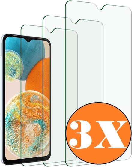 Screenprotector geschikt voor Samsung A23 5G - gehard glas Tempered Glass - 3 Stuks