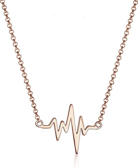 Elli - Halsketting - Dames Hartslag Liefde in 925 Sterling Zilver - Dames
