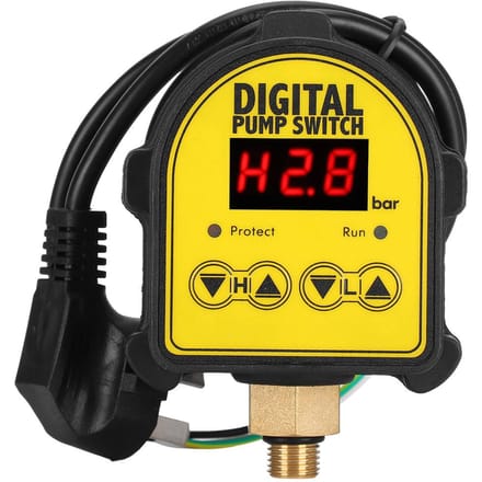 Digitale Automatische Elektronische Drukschakelaar voor Douche Boost Waterpomp yellow