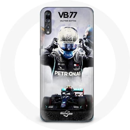 Coque - Huawei - P20 - Formule 1 - Valtteri Bottas - Noir - Souple noir