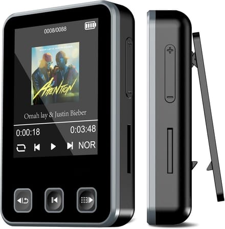 SNJY® MP3 Speler Bluetooth - MP4 Speler - Muziek Speler - 32GB - Zwart