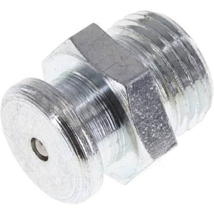 Vlak DIN 3404 Smeernippel 10mm Staal G 1/8 Inch [5 Stuks]