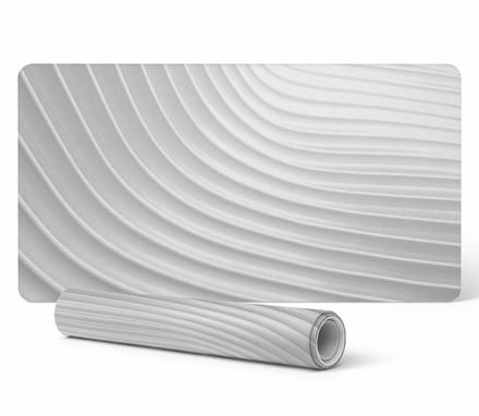 Antislip beschermmat voor op het bureau met 3D golvende lijnen, 120x60 cm
