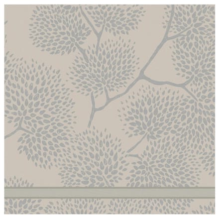 DDDDD - Trees Theedoek - Set van 6 - Katoen - Jacquard geweven - 60x65 cm - Bomenprint - Taupe