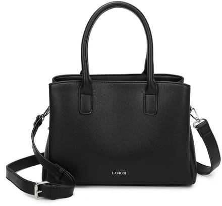 L.CREDI Handtas Schoudertas Polly Hand Bag Black Zwart