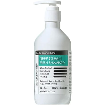 [DERMA FACTORY] Deep Clean Fresh Shampoo 300ml white