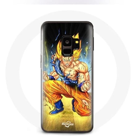 Coque pour Samsung Galaxy S9 plus Son goku dragon ball corps enervé