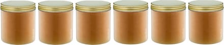Bodyscrub-Gel Honey - 400 gram - Pot met gouden deksel - set van 6 stuks - Hydraterende Lichaamsscrub