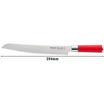 F. DICK Red Spirit - Broodmes - met gekartelde rand - Mes: 260mm