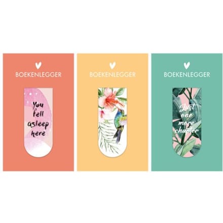 Tropic magnetische boekenlegger, assorti