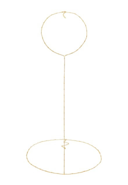 Elli - Sieradenboxen - Dames taille ketting basis bollen in 925 sterling zilver verguld - Dames