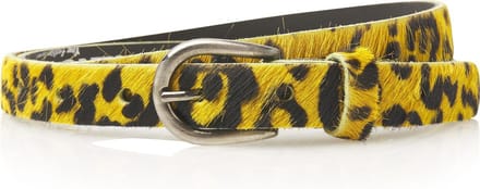 Take-it 2cm smalle riem panter geel 20495 - Maat 85 - Totale lengte riem 100 cm