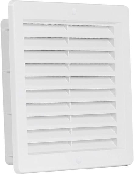 Ventilatierooster Afvoerrooster Buiten Wit 200x200 mm met Insectenhor