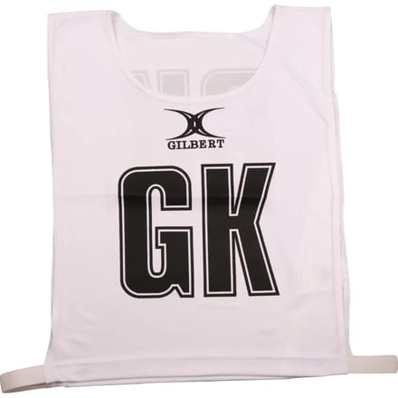 Gilbert Netball Monochrome Netball Bibs - Medium - Wit