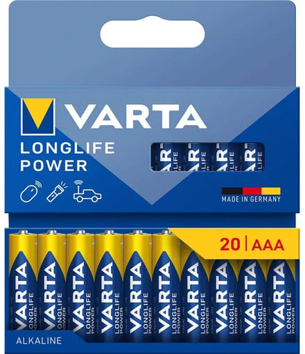 Varta Longlife Power AAA Pack 20 stuks