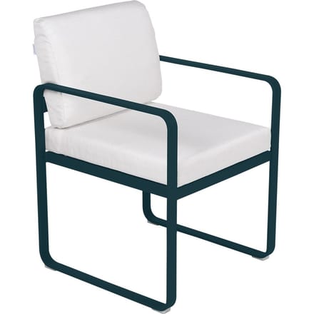 Fermob BELLEVIE fauteuil voor de eethoek - 21 acapulcoblauw - 81 witgrijs