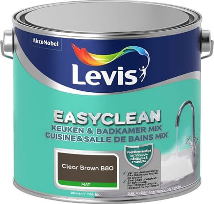 Levis - Easyclean Keuken & Badkamer Mix - Clear Brown B80 - Mengverf - 2,5 L