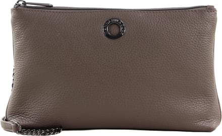 MANDARINA DUCK Leren Schoudertas Mellow Leather Crossover Bag Clay Bruine