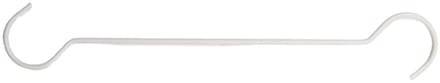 Clayre & Eef Haak 110x6x1 cm Wit Metaal