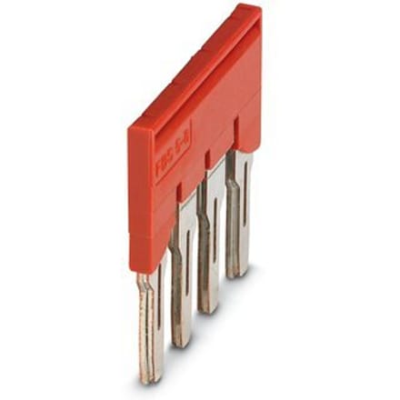 Phoenix Contact 4-Poolige Brugconnector 8.2mm Rood - 3030307 [5 Stuks]