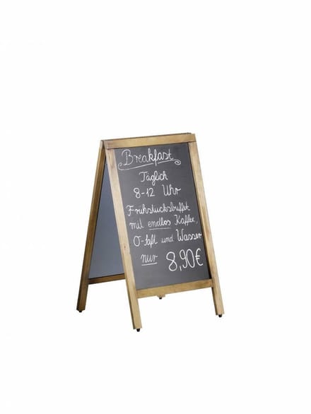SARO Krijt- Stoepbord met Houten Lijst 50x85cm