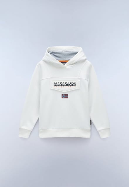 Napapijri Kinder Sweatshirt K Burgee 3 NP0A4I6T White Heron-122-128