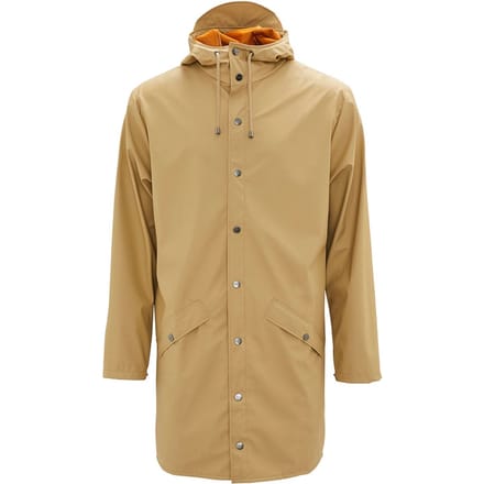 Rains Maat XS/S Long Jacket 1202 Regenjas - Unisex - Zand