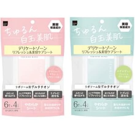 matsukiyo - Femrisa Feminine Wipes Fresh Pear - 24 pcs