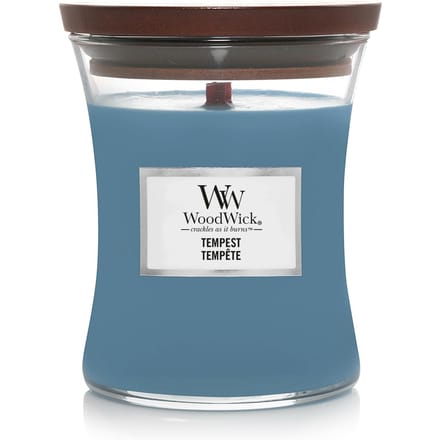 WoodWick Hourglass Medium Geurkaars - Tempest - 60 branduren