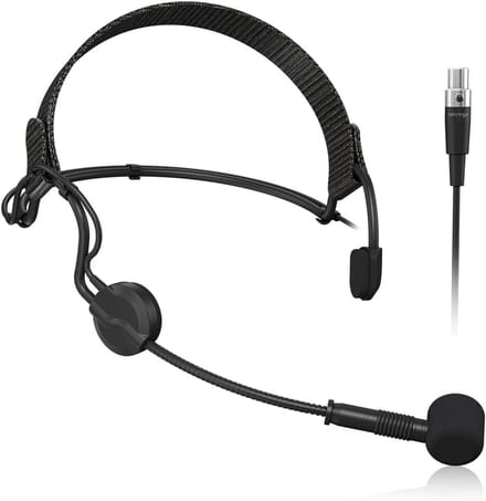 Nekband Microfoon - Lavalier Microfoon - Handsfree Zang - Cardioïde Patron - 1.2m Kabel - Transparant