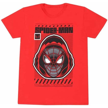 Marvel SpiderMan - Miles Morales Video Game Hooded Spider Mens Tshirt - S - Rood