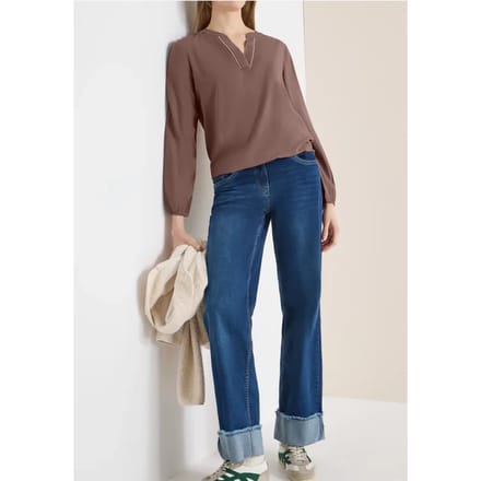 Blouse in effen kleur