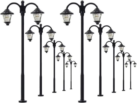 10x LED Parklampen 60mm Warm Wit 12-16V voor Modelspoor en Diorama's