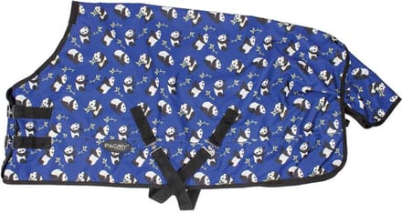 Pagony Panda 0g Turnoutdeken - Maat: 152 - Blauw - Polyester