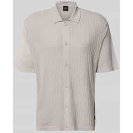 poloshirt van mix van katoen en linnen model 'AMICINO'
