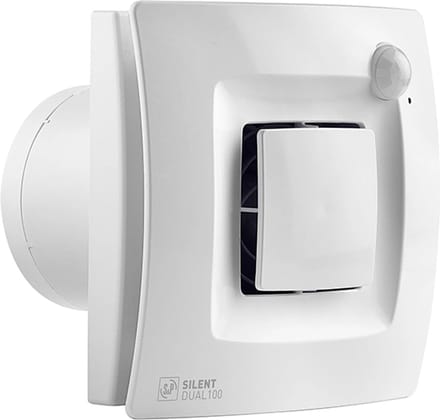 Soler & Palau Silent Dual 200 Badkamerventilator - Met Bewegingssensor - Hygrostaat en Automatische Ventilatie - Stil - Wit
