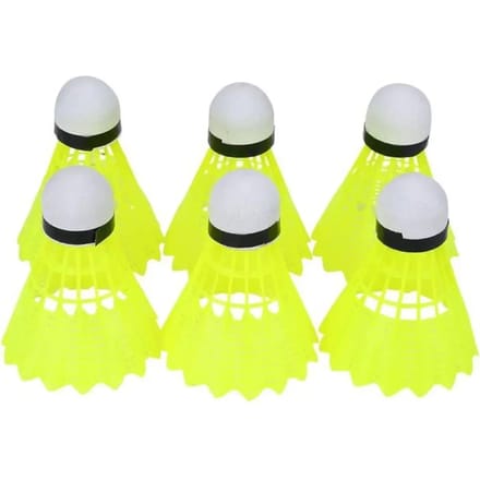 Set van 6 badmintonshuttles Softee Nylon II