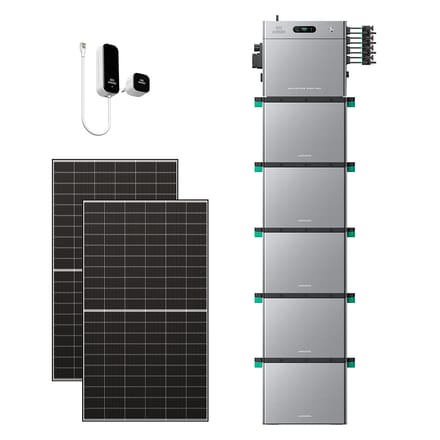 Zendure SolarFlow 2400 Pro - SolarFlow 2400 Pro & Slimme Meter P1 / 5*AB3000L (14.40 kWh) / 2*515W Bifacial Panel  (1300Wp Max)