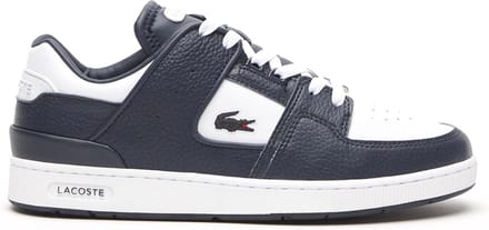 Lacoste Court Cage Heren Sneakers - Wit/Donkerblauw - Maat 41