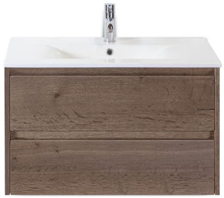 Dante Badmeubelset 80 cm - Tabacco - Keramische Wastafel Wit Enjoy