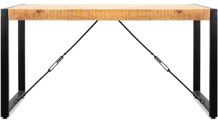 Eettafel Britt mangohout 140x80 cm - Naturel
