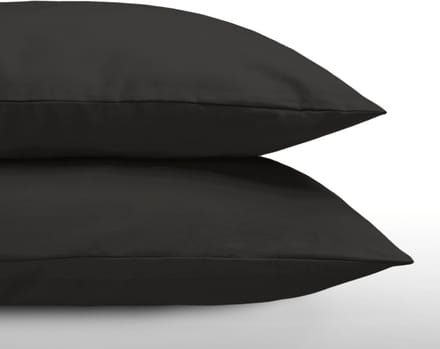 Zelesta Everyday Uni Kussenslopen Black - Kussenslopen 60 x 70 set van 2