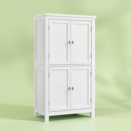 MIRA Home - Badkamerkast - Kast - Hout - Wit - 30x60x110