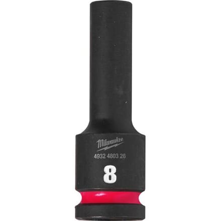 Milwaukee slagdop Shockwave 1/2 lang 8mm